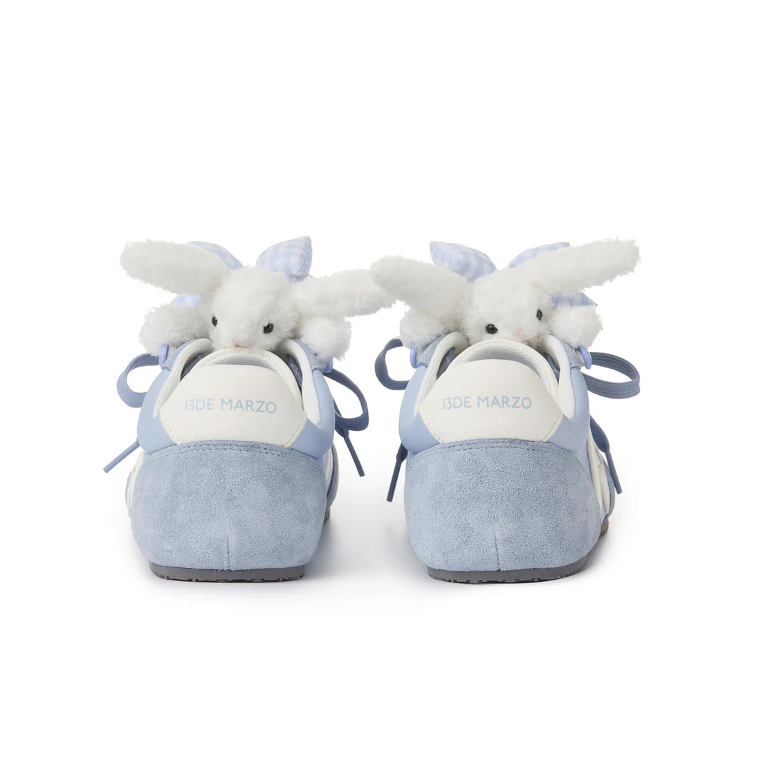 13DE MARZO Bear Plush Sneakers Blue