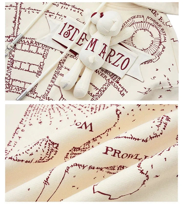 Harry Potter × 13DE MARZO The Marauder's Map Hoodie