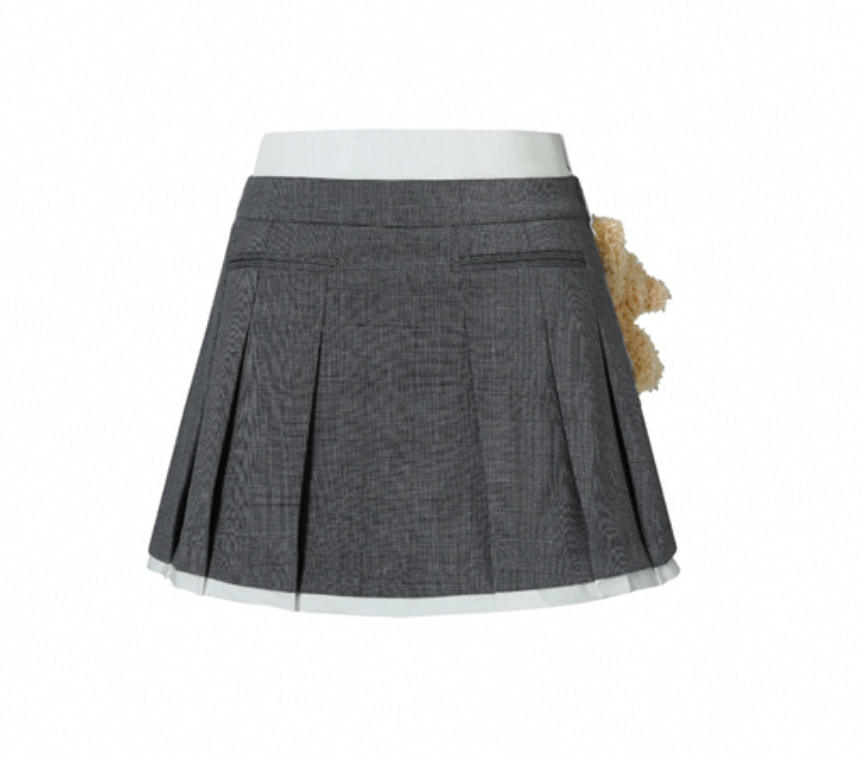 13 DE MARZO BEAR LOIN PLEATED SKIRT