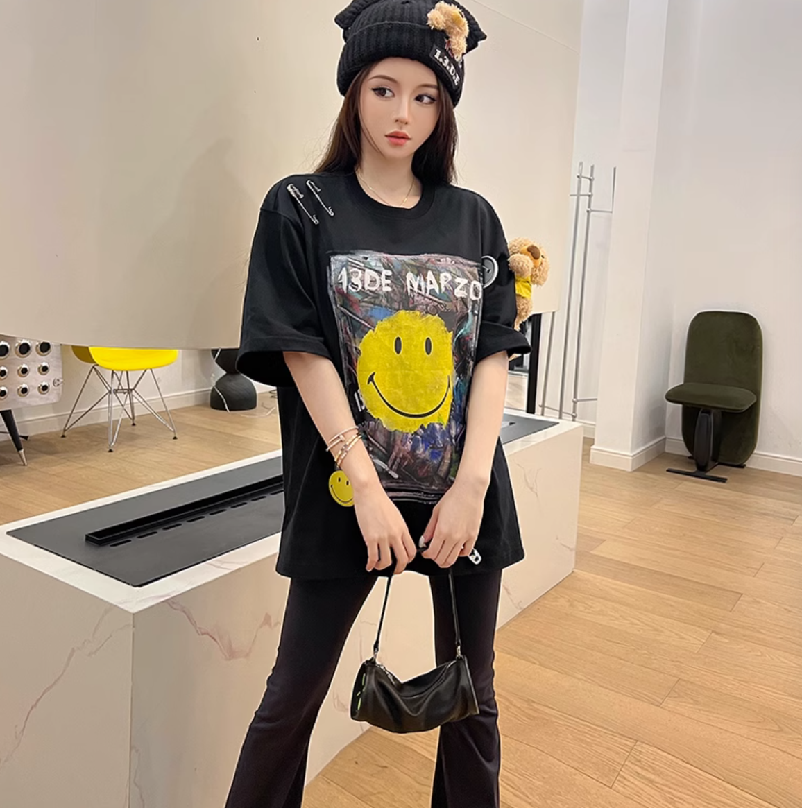 13 DE MARZO SMILEY BEAR SHORT SLEEVE