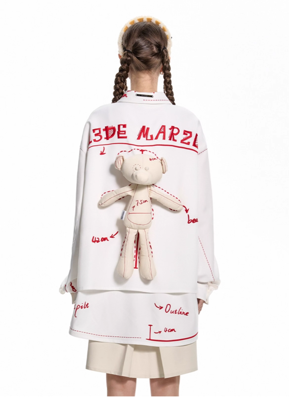 13 DE MARZO DIGITAL PRINT MARK SILHOUETTE SHIRT
