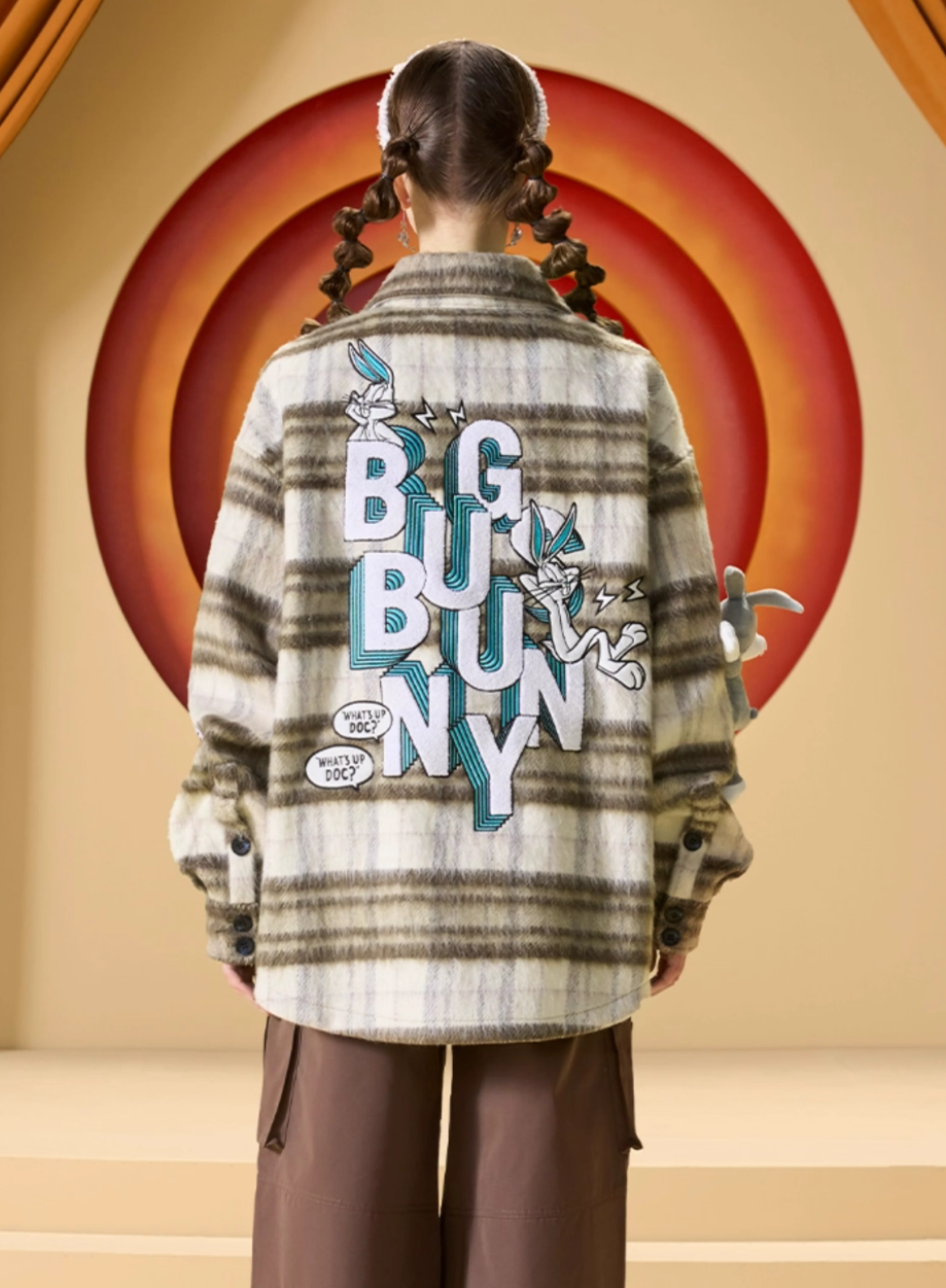 13 DE MARZO BUGS BUNNY'S PLAID SHIRT JACKET