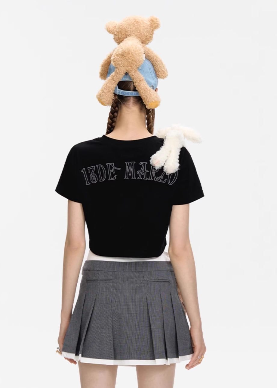 13DE MARZO DOOZOO SHOULDER SHORT TOP