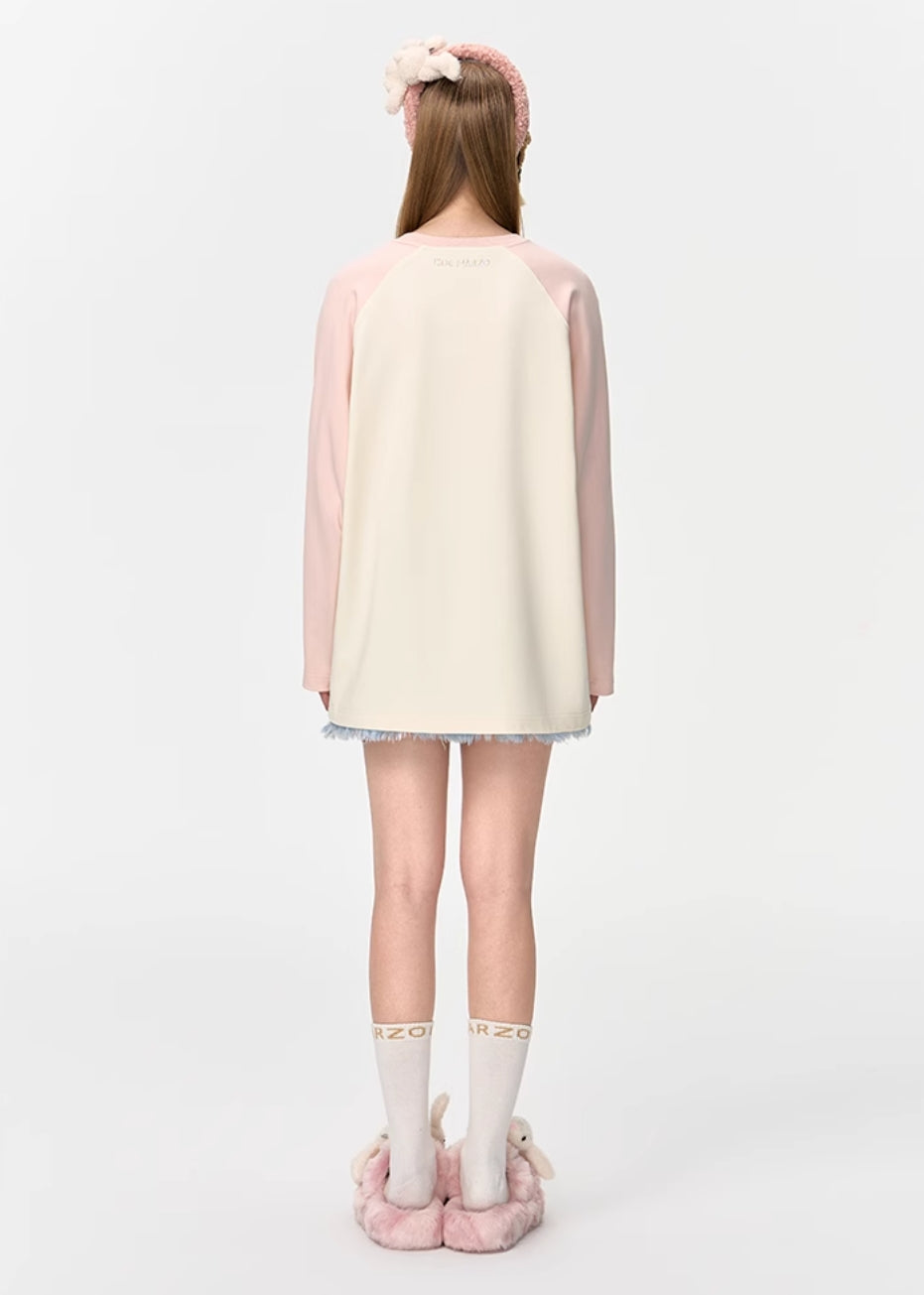 13DE MARZO GRADIENT LOGO LONG SLEEVED T-SHIRT