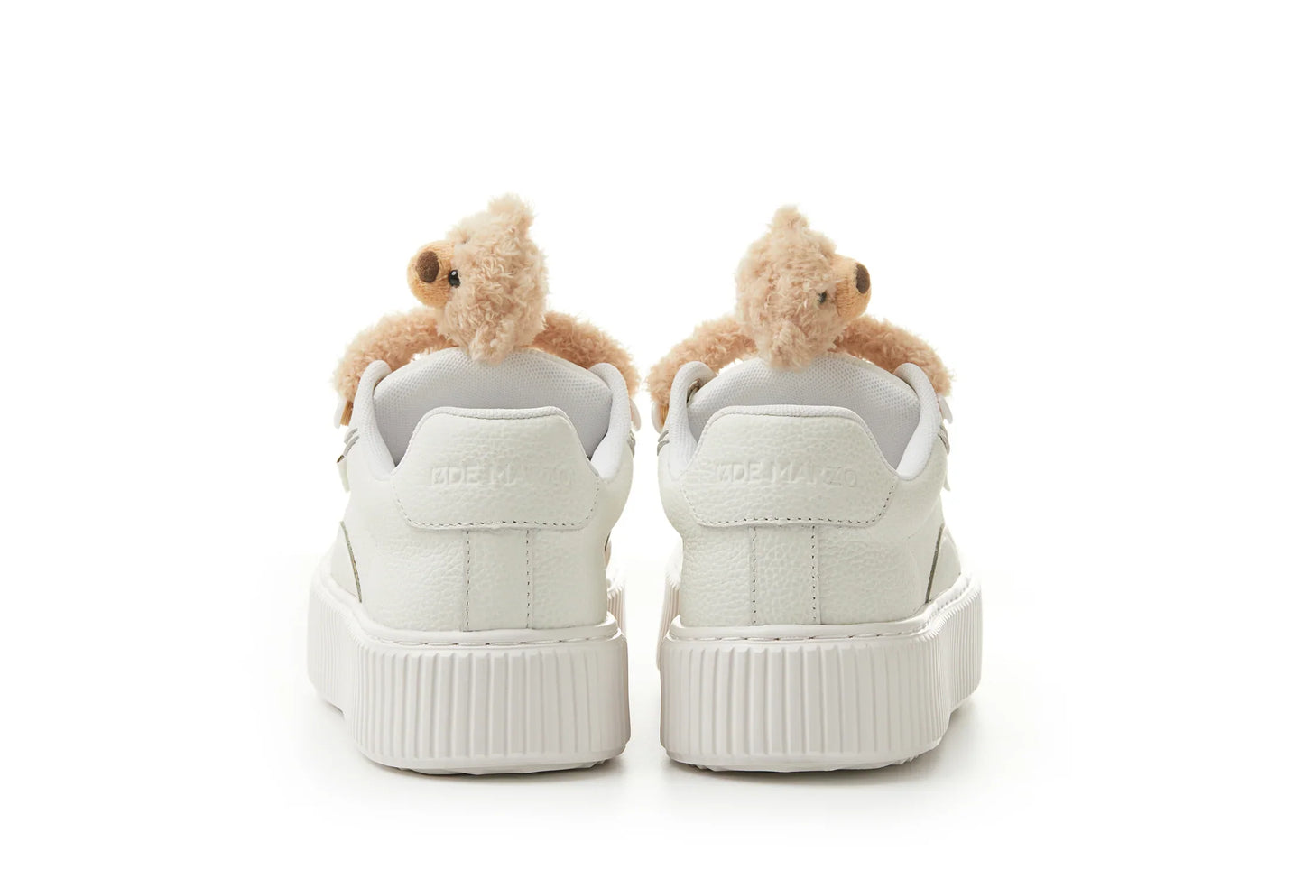 13DE MARZO BEAR LOGO LACE PLATFORM SHOES