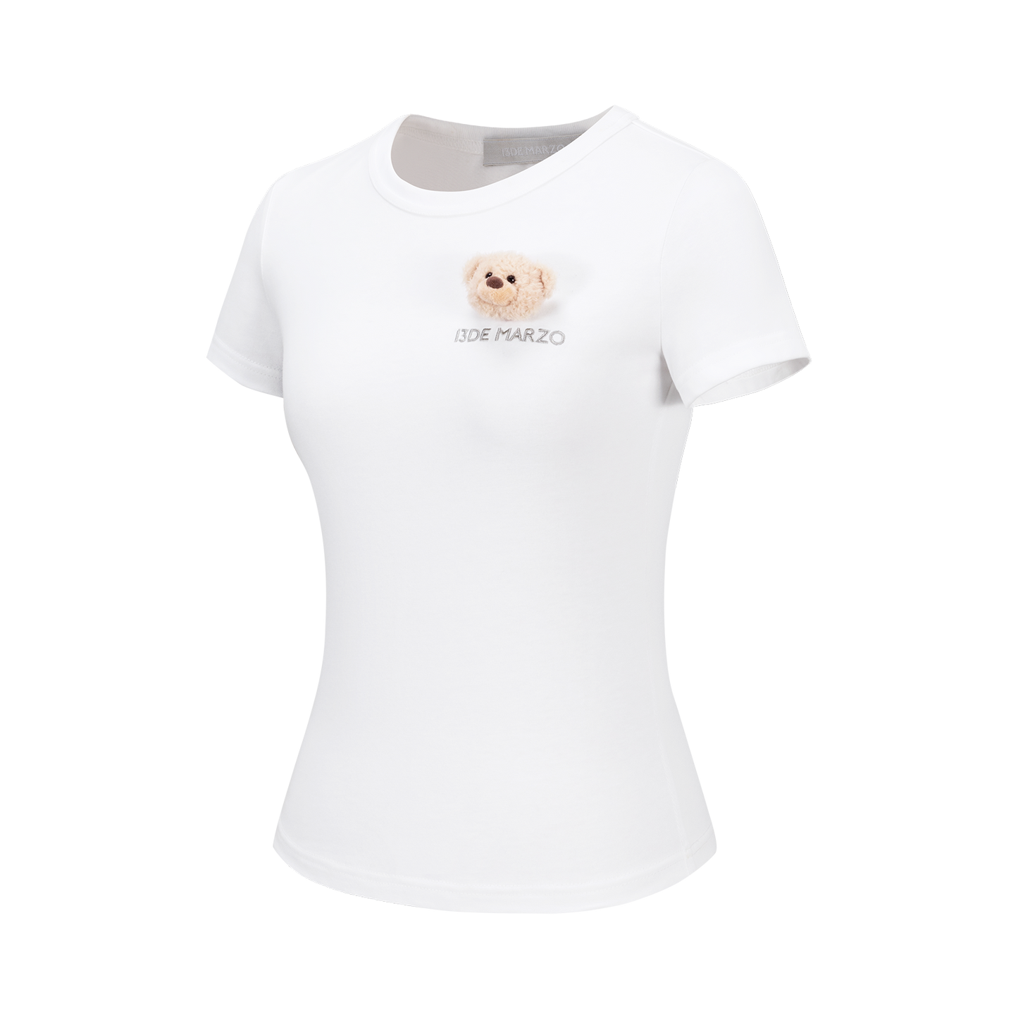 13DE MARZO Bear Base T-shirt White