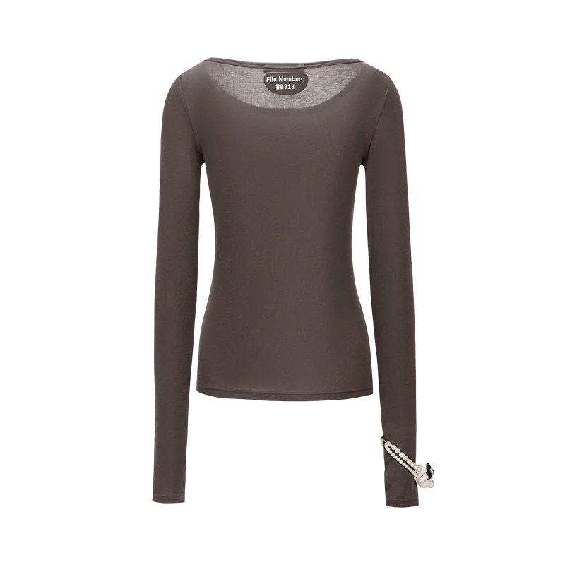 13DE MARZO Timeline Print Undershirt Dark Grey