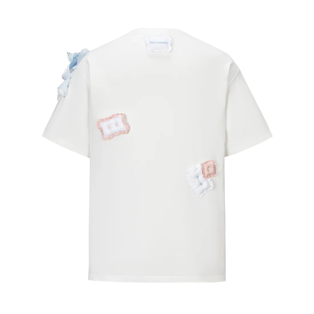 13DE MARZO Nighty Night Bear Pillow Oversized T-shirt White