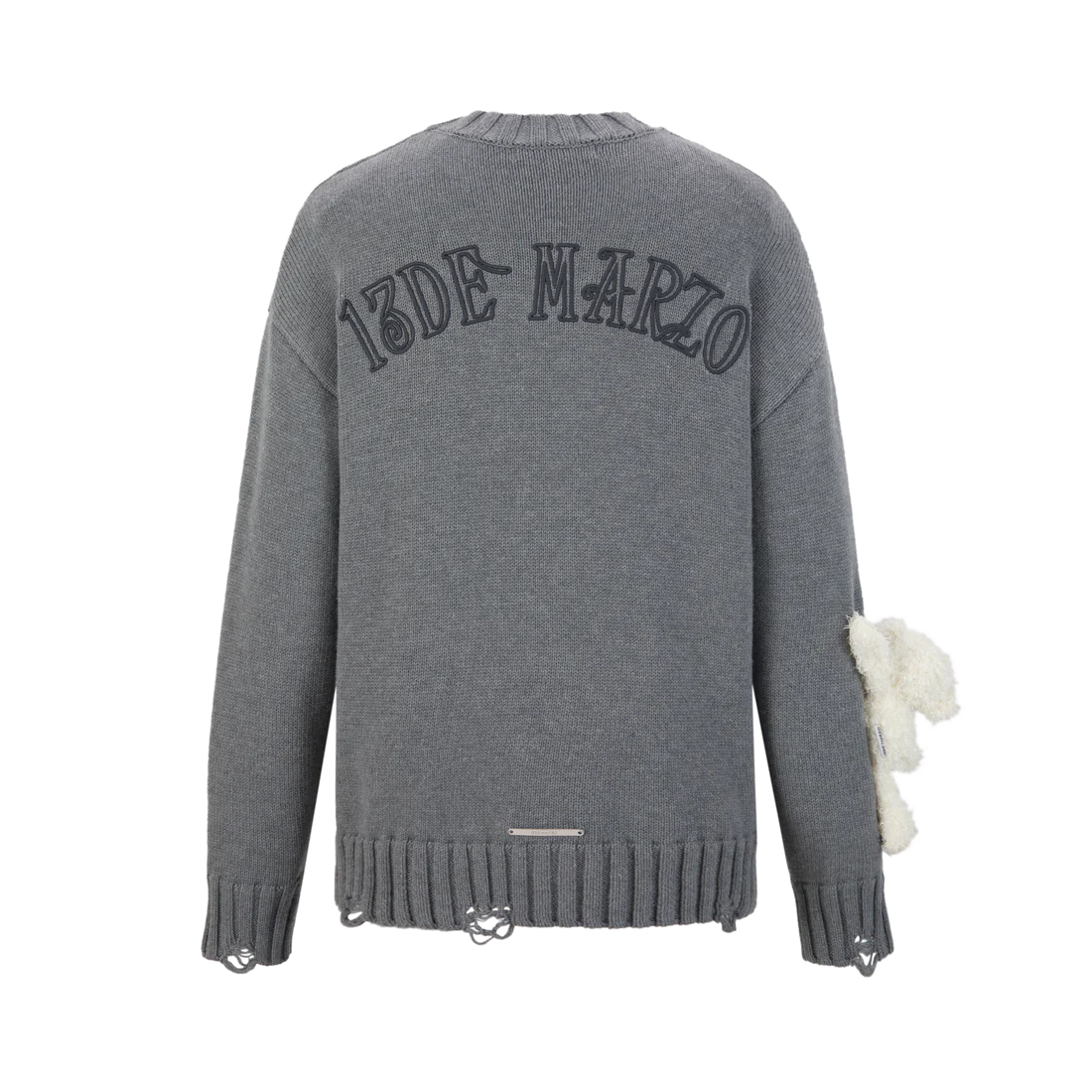 13DE MARZO DOOZOO BASE CREWNECK SWEATER DARK GREY