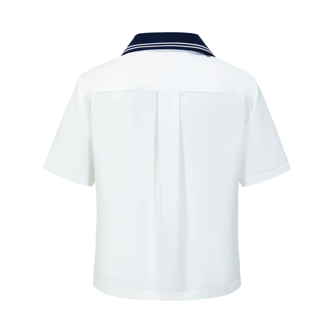 13DE MARZO Bear Sailor Collar Shirt WHITE