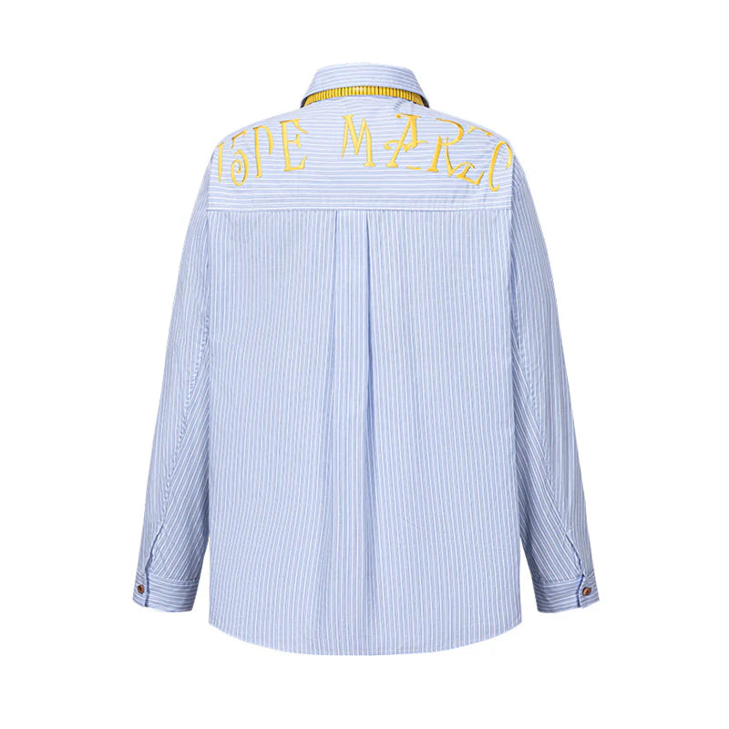 13DE MARZO Tailor Bear Stripe Shirt