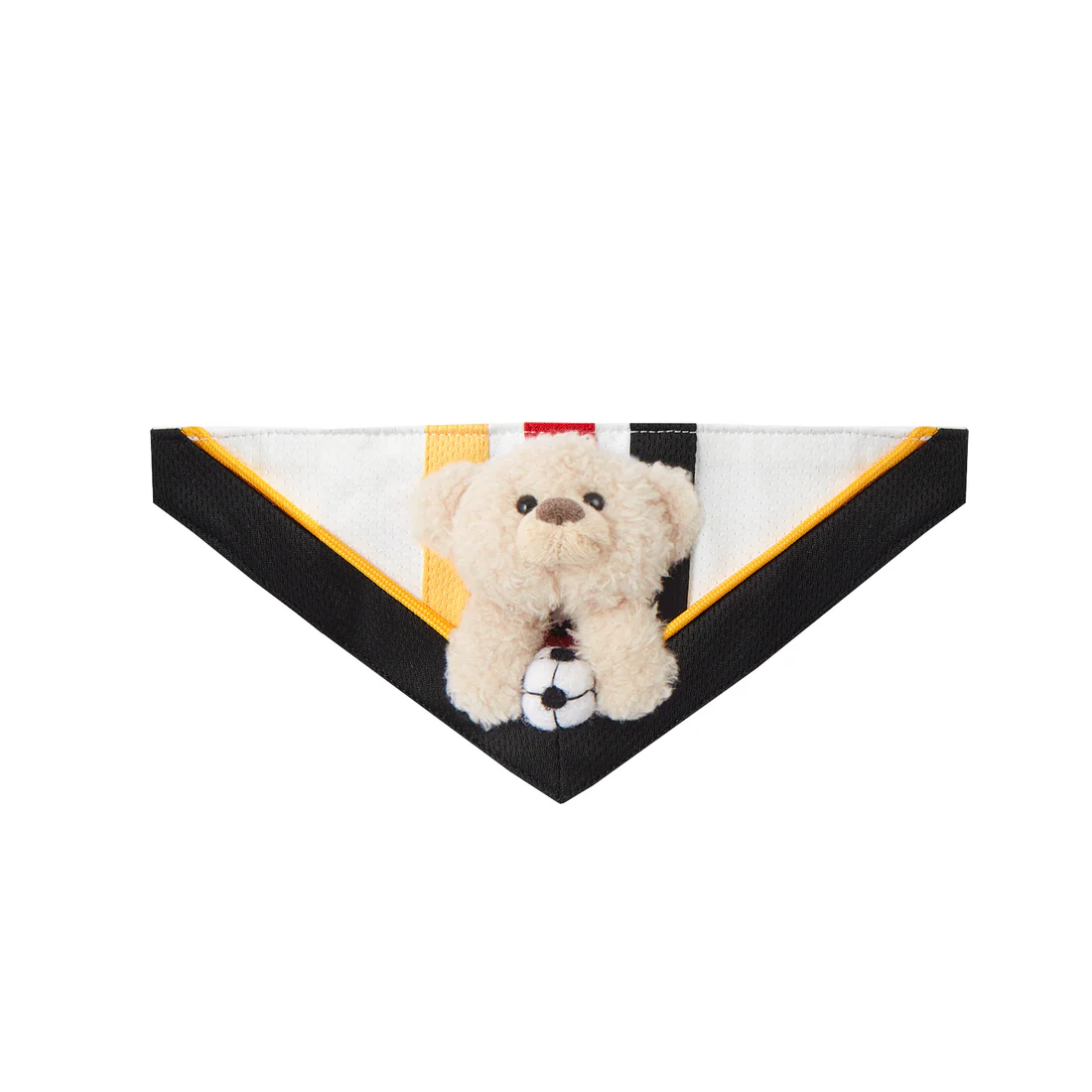 13DE MARZO Soccer Bear Pet Bib White