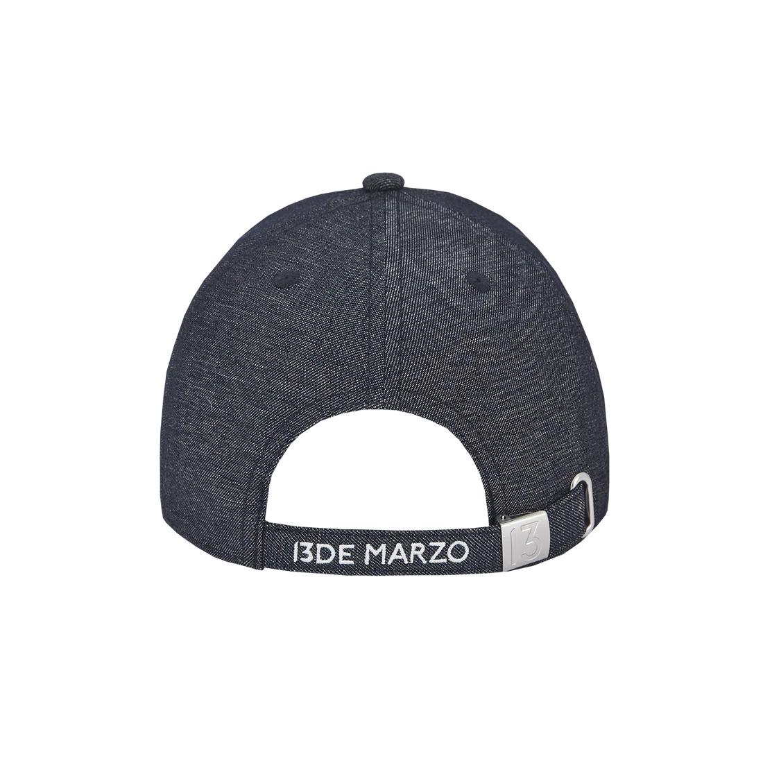 13DE MARZO Lace-Brim Baseball Cap Black