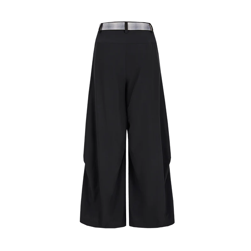 13DE MARZO Tie Belt Trousers Black