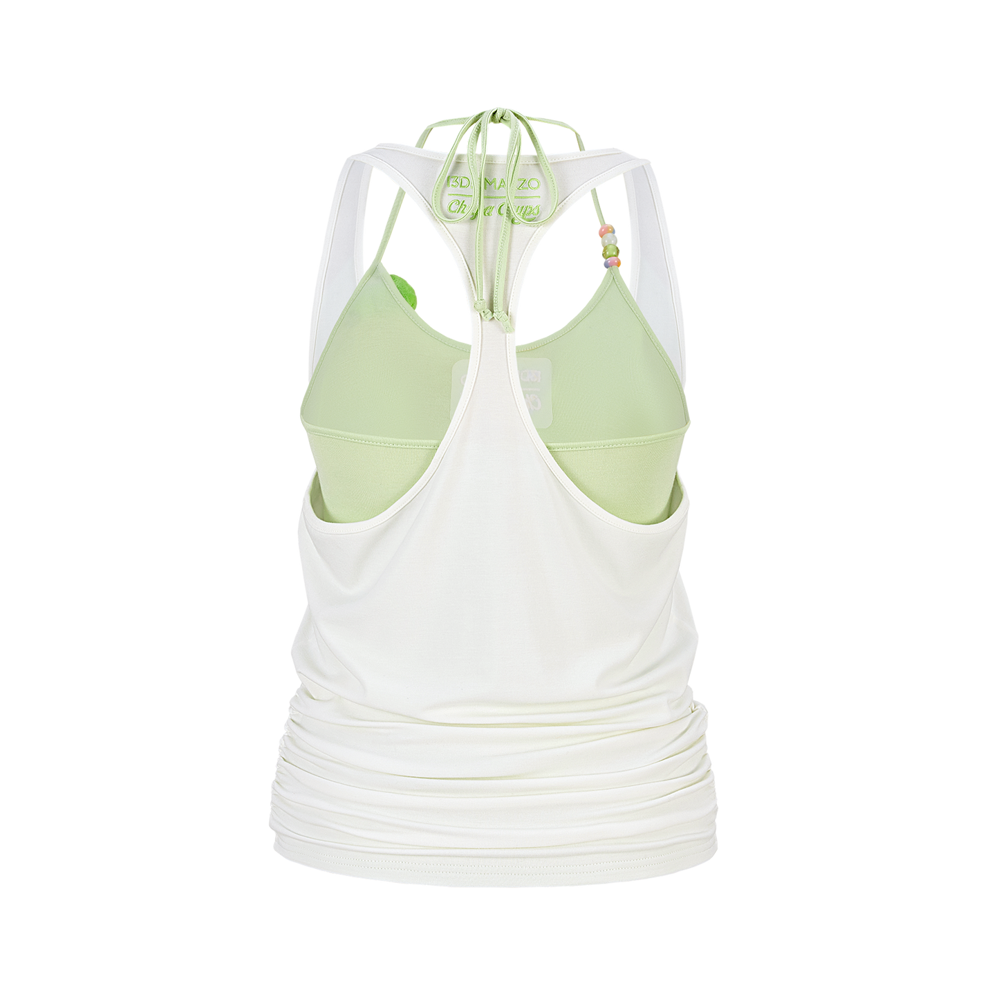 13DE MARZO Lollipop Cami Top Set White