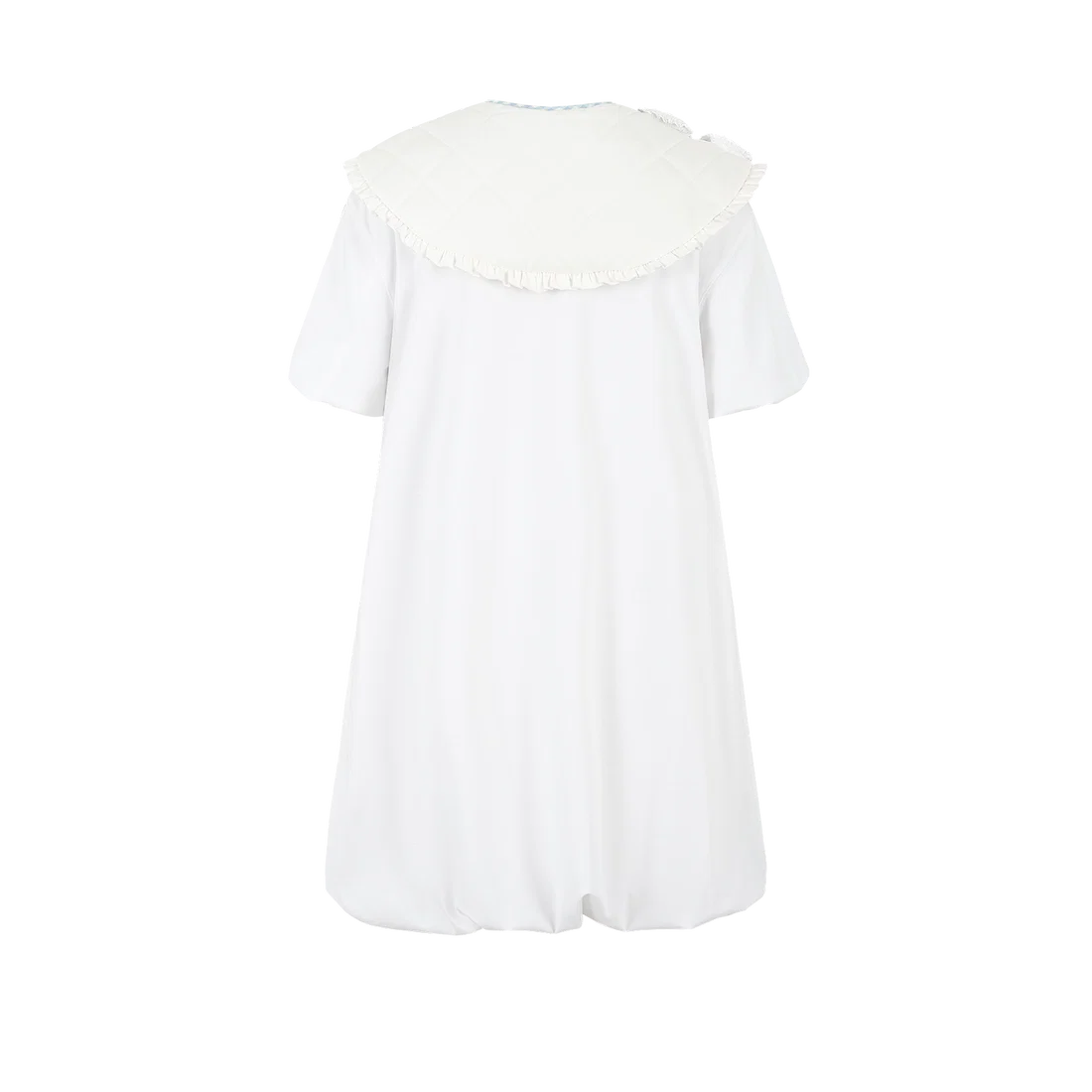 13DE MARZO Nighty Night Bear Collar T-shirt White