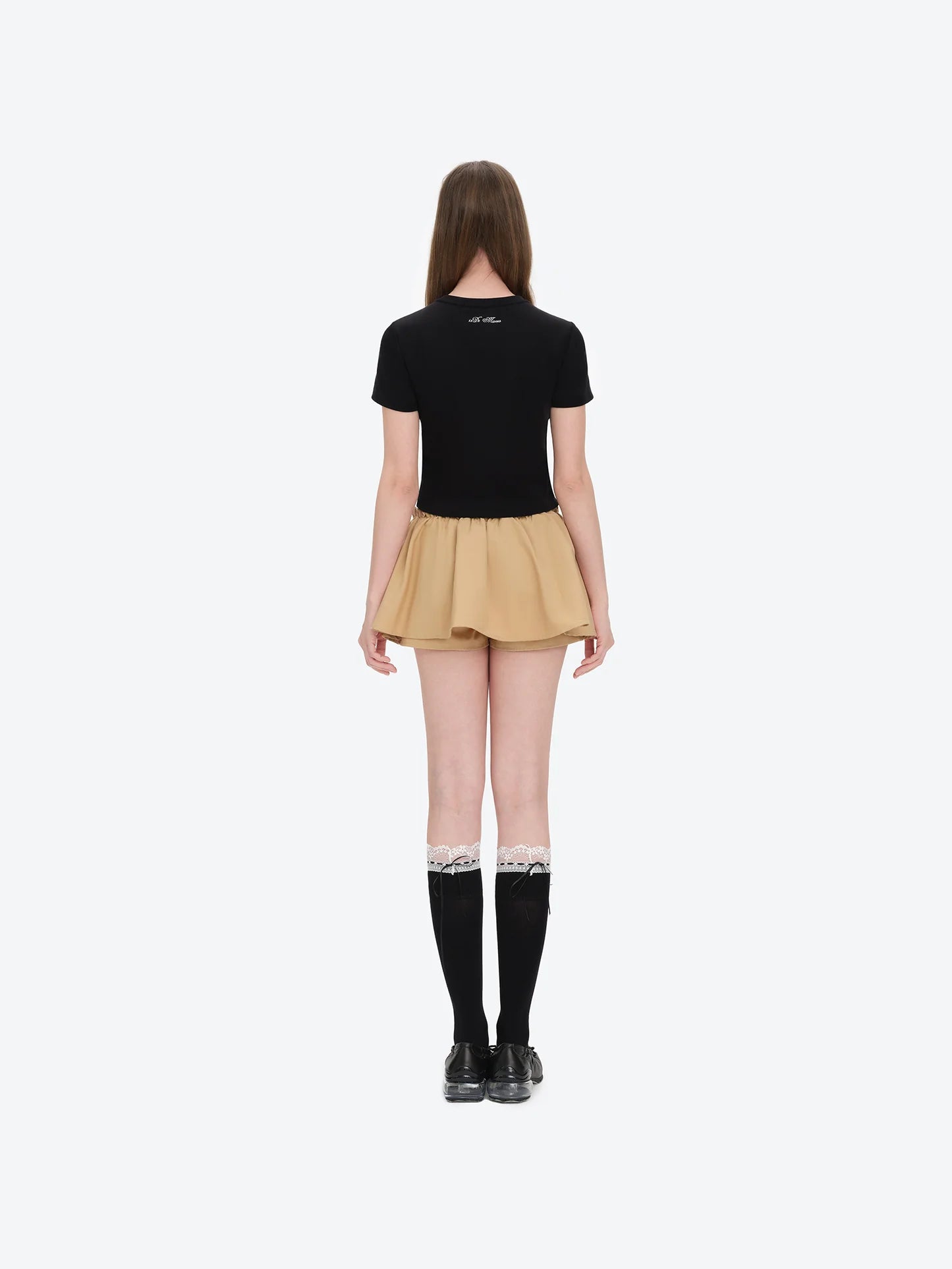 13DE MARZO Bear Magic Mirror Top Black