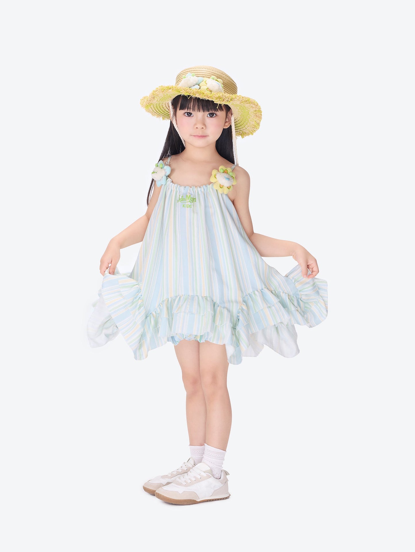 13DE MARZO Floral BabyBear Straw Hat