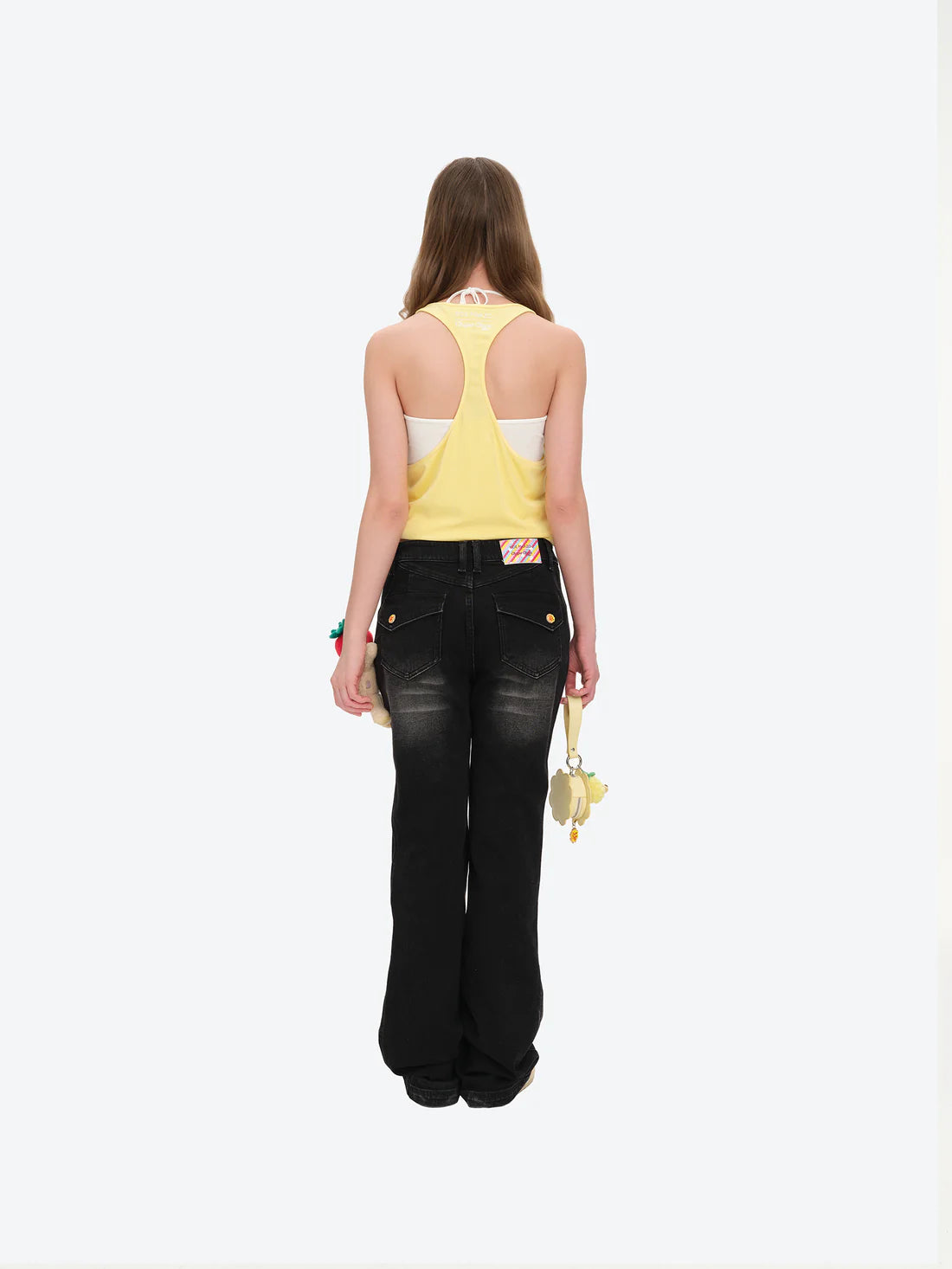 13DE MARZO Lollipop Cami Top Set Yellow
