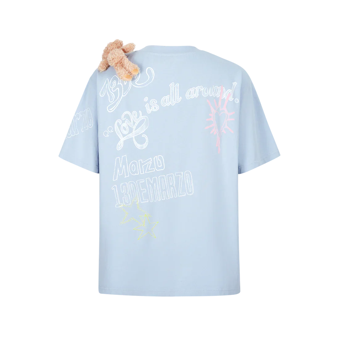 13DE MARZO SLOGAN GRAFFITI T-SHIRT