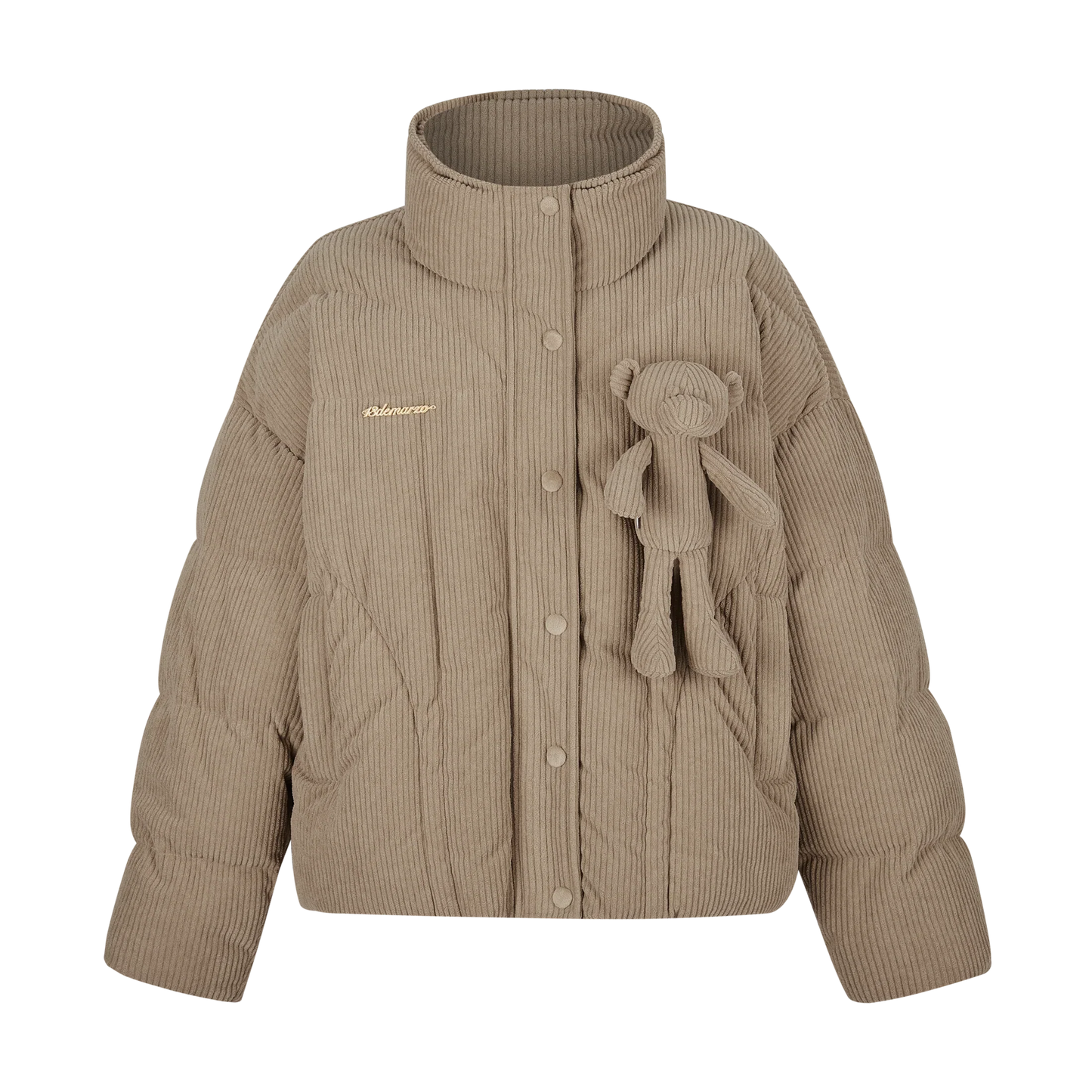13DE MARZO CORDUROY BEAR DOWN JACKET