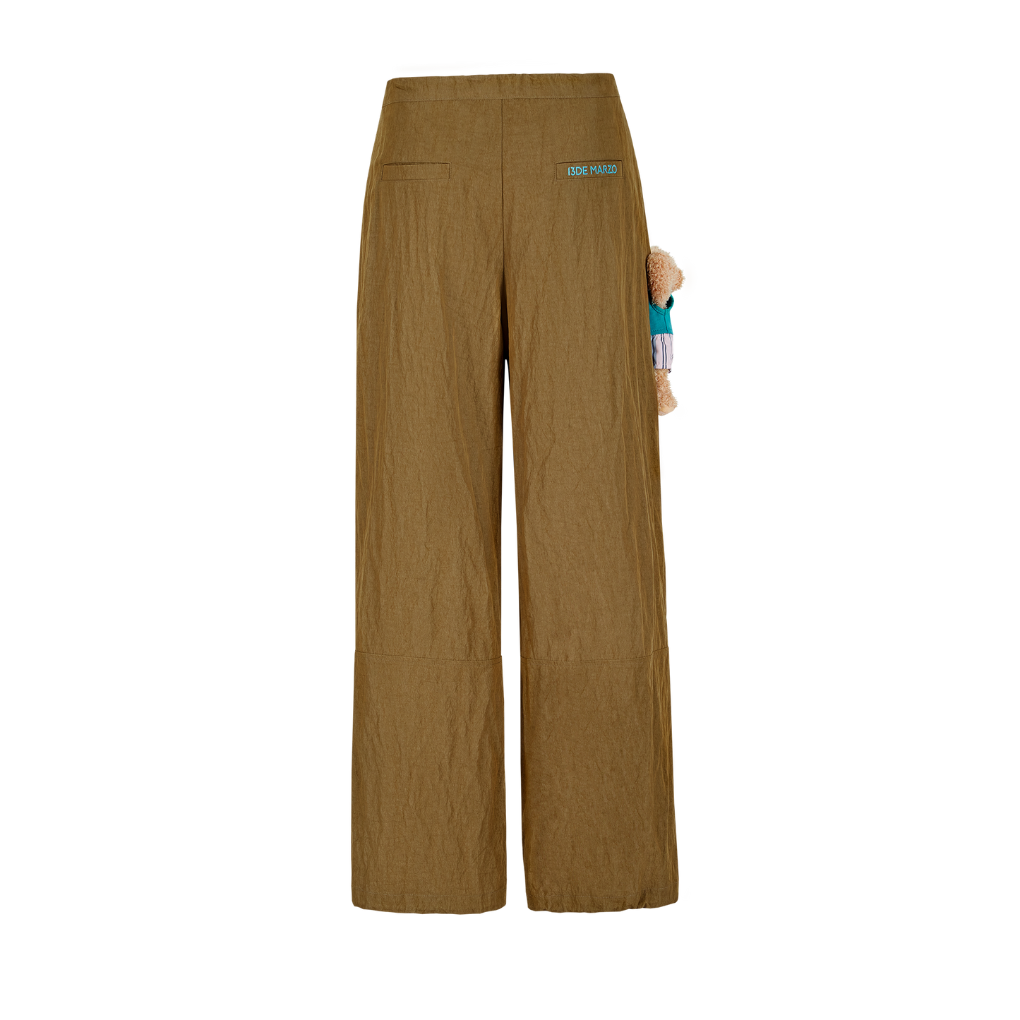 13DE MARZO Wide Cargo Trousers Green