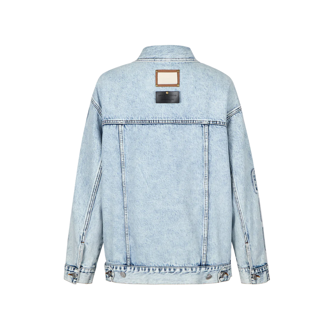 13DE MARZO BEAR SIDE HOLLOW DENIM JACKET