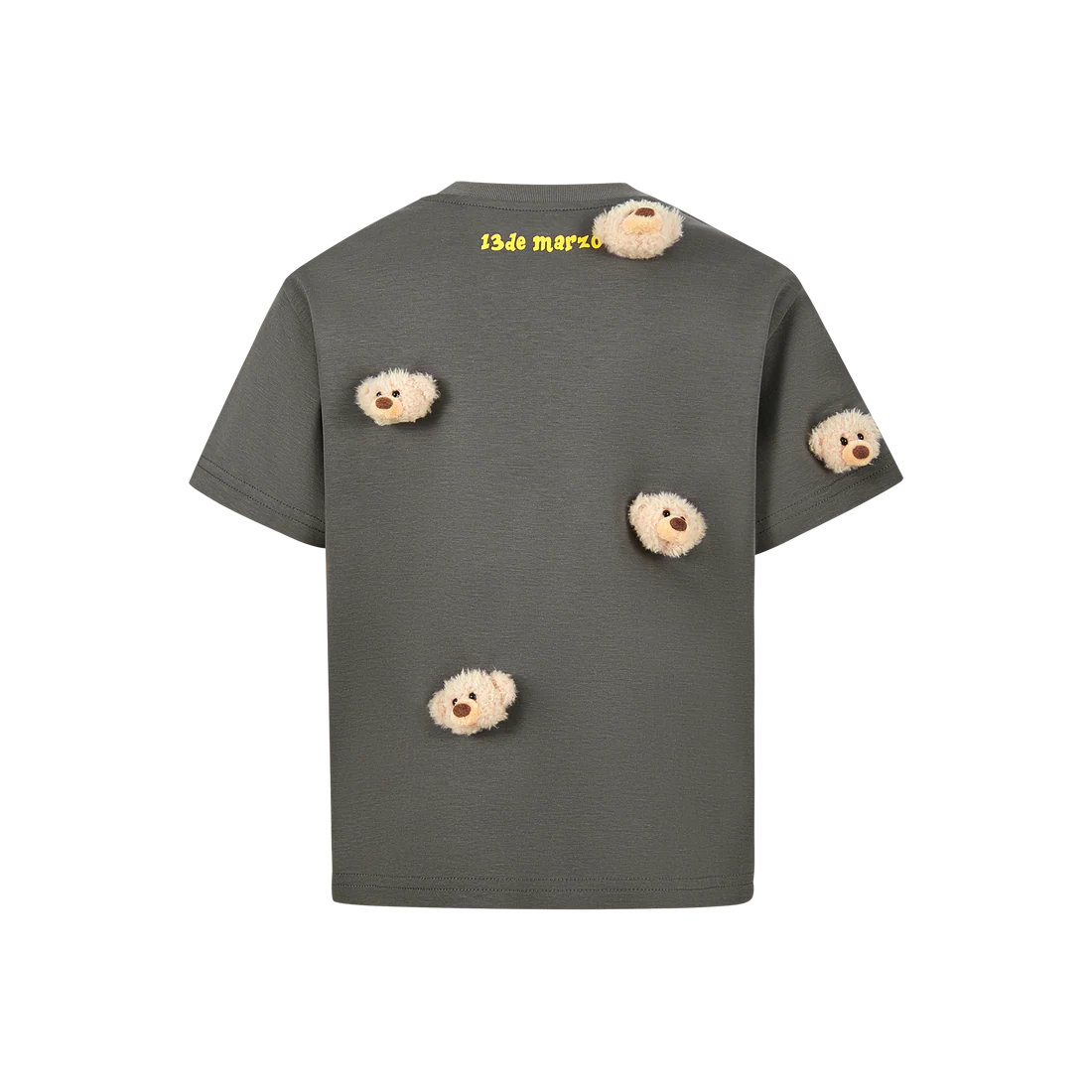 13DE MARZO BabyBear Mini Cover T-shirt Grey