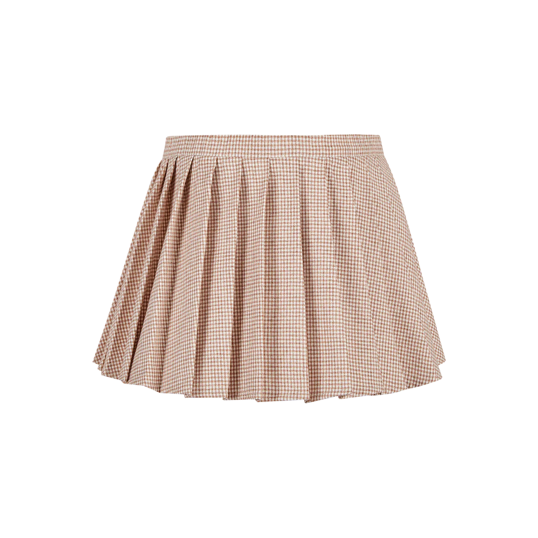 3DE MARZO Plaid Pleated Skirt