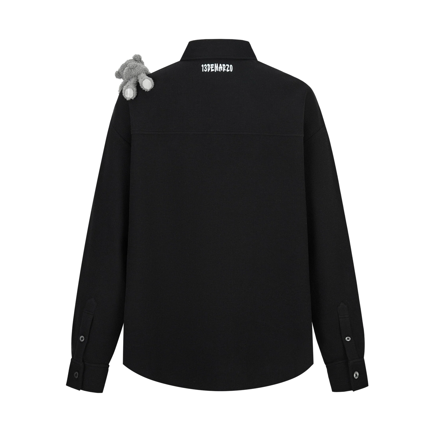 13DE MARZO FRIENDS HANGOUT WAFFLE CHECK SHIRT