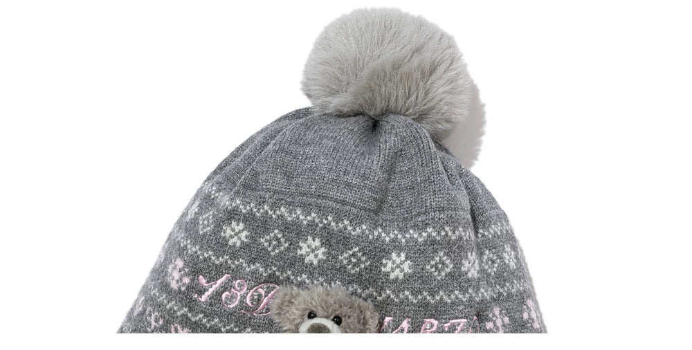 13DE MARZO Fair Isle Earflap Hat