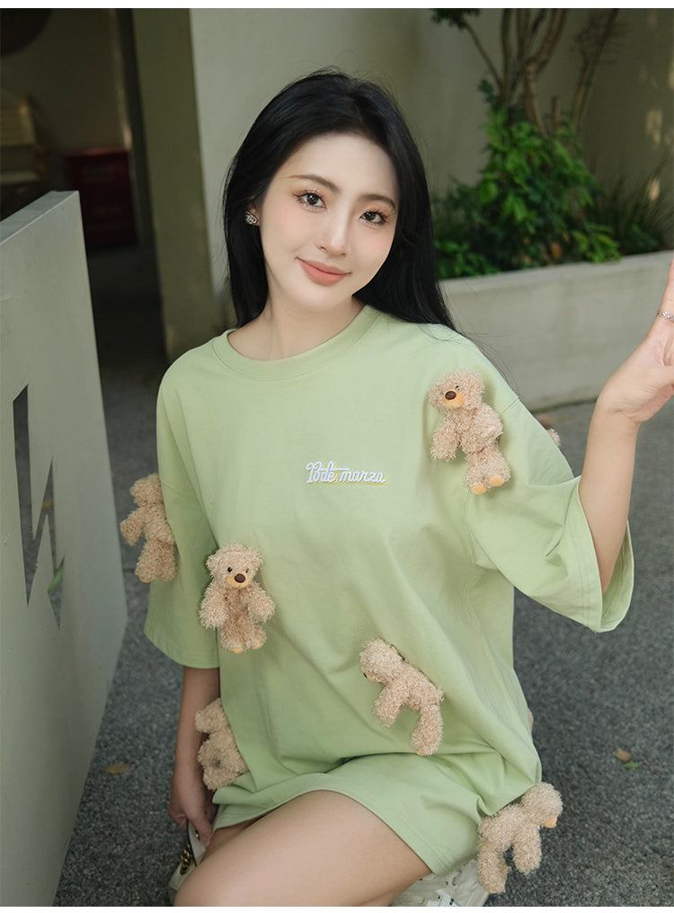 13 DE MARZO FULL OF THREE-DIMENSIONAL BEAR TSHIRTS