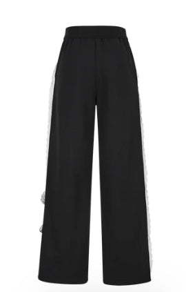 13DE MARZO BEAR STRIPE LACY PANTS