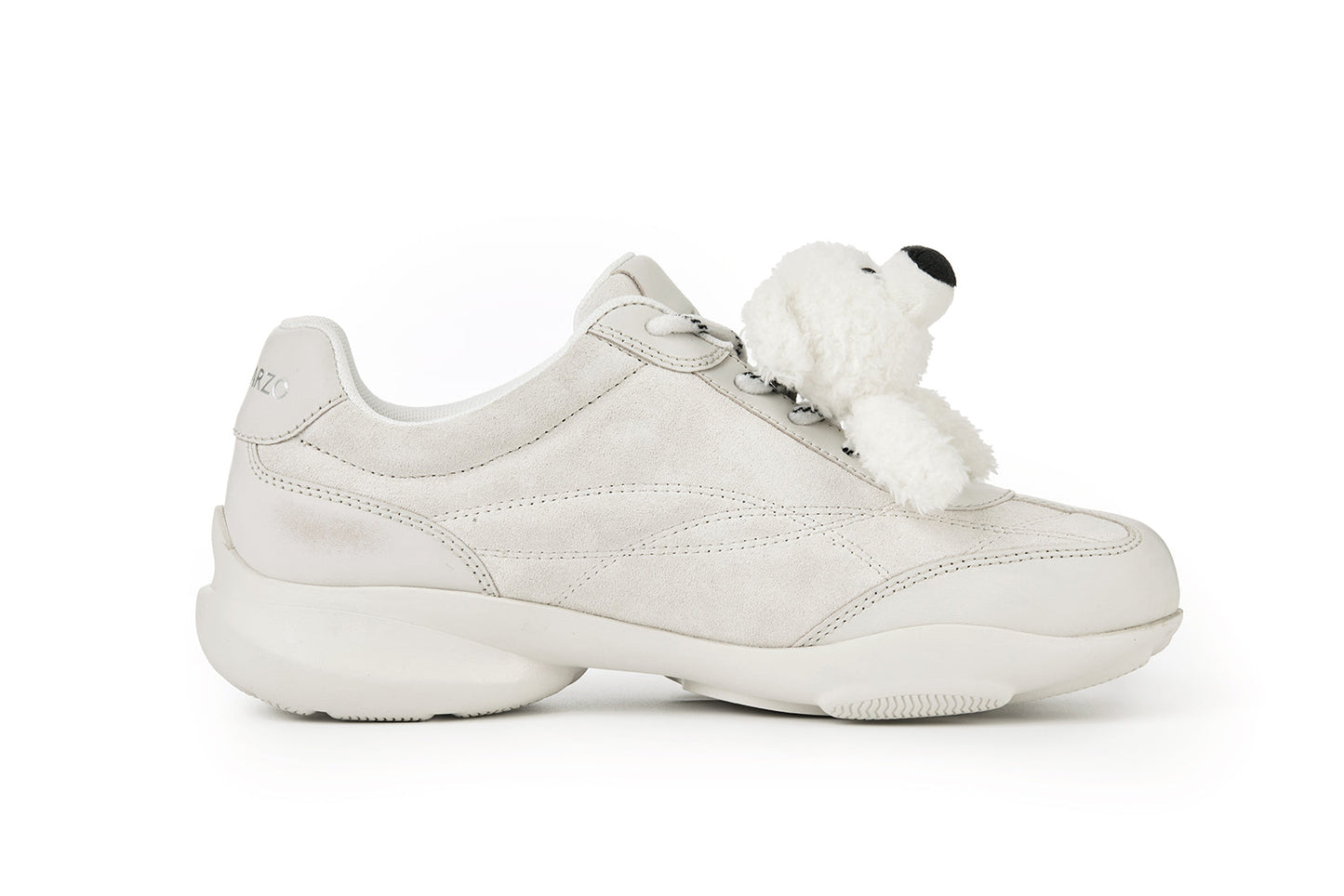 13DE MARZO Bear Vintage Racing Sneaker White