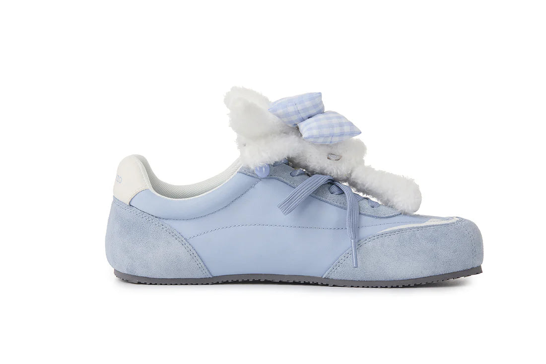 13DE MARZO Bear Plush Sneakers Blue
