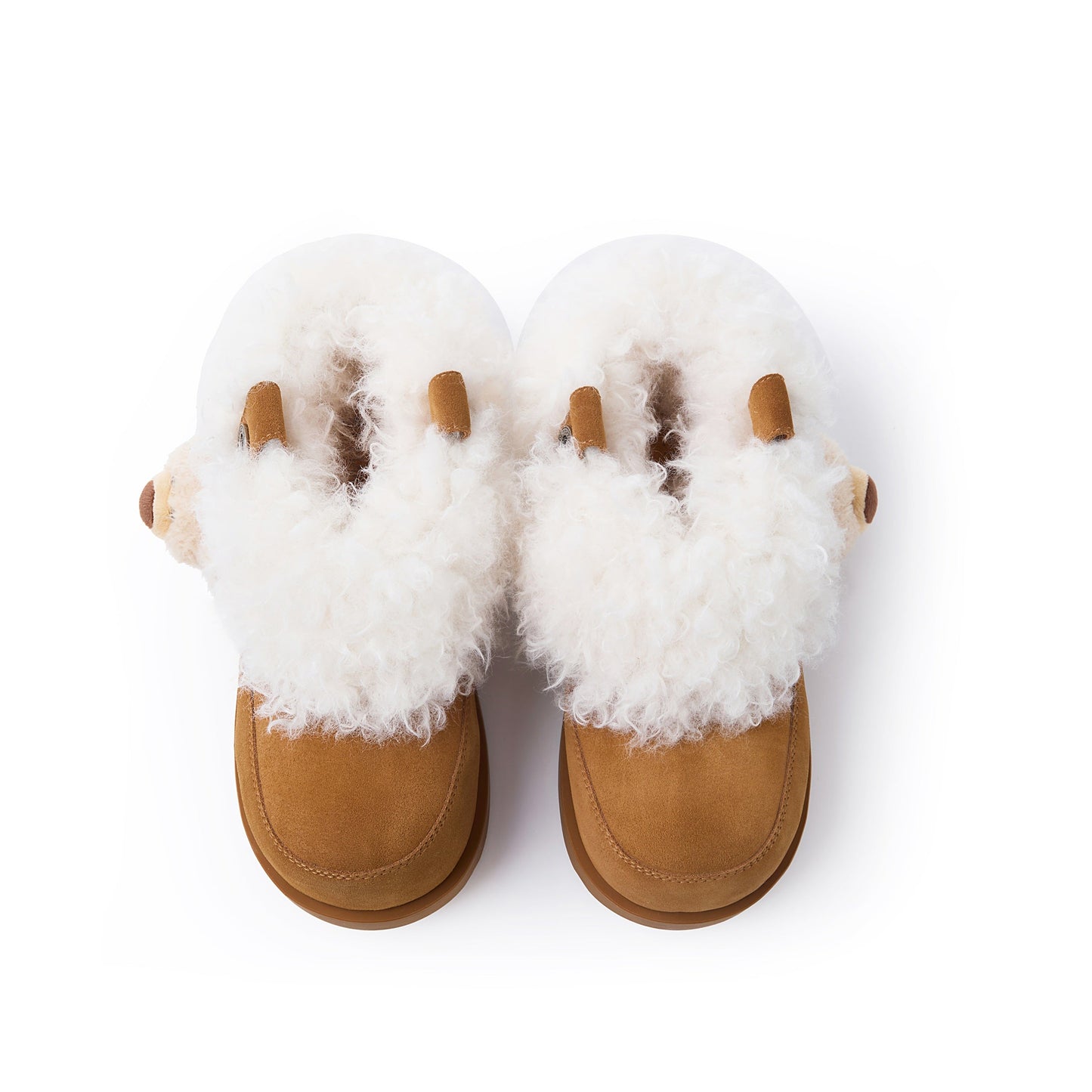 13DE MARZO Lower Fuzzy Snow Boots Khaki