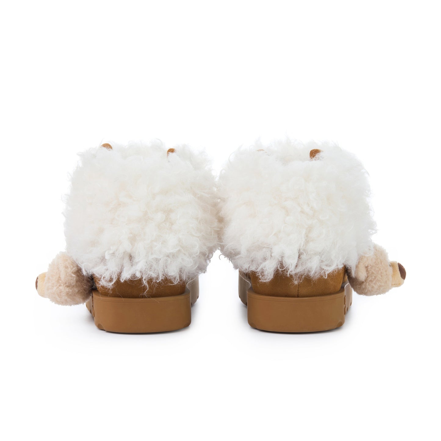 13DE MARZO Lower Fuzzy Snow Boots Khaki