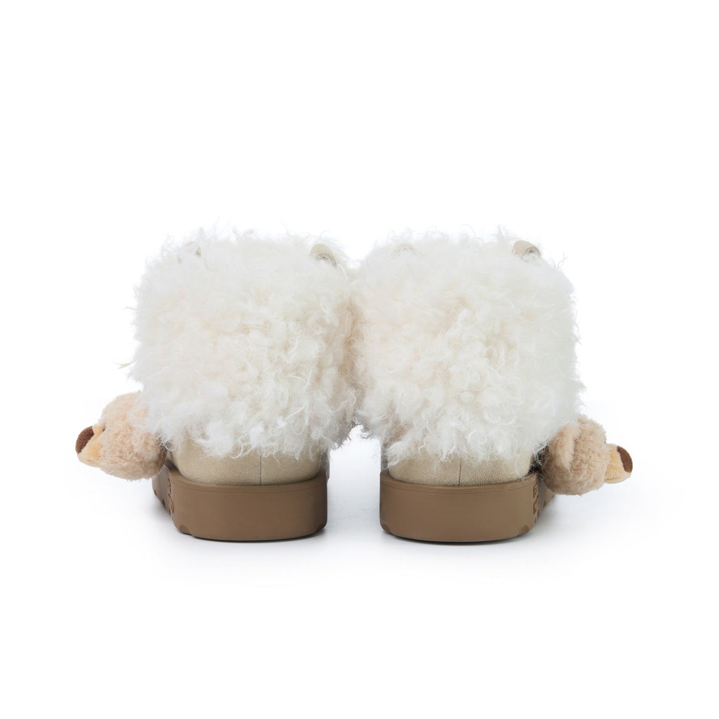 13DE MARZO Lower Fuzzy Snow Boots Beige