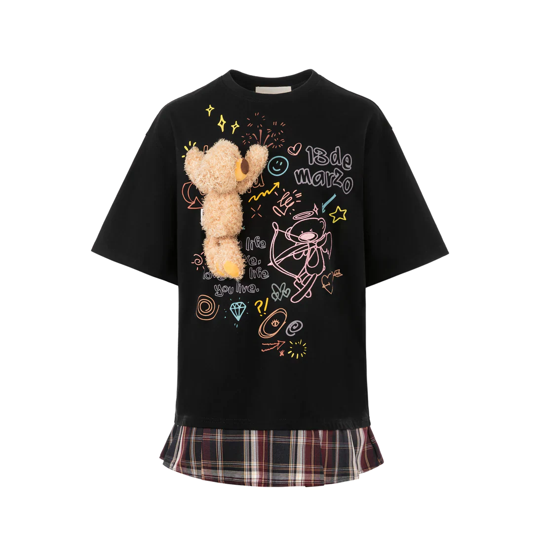 13DE MARZO DOOZOO SLANG SKIRT T-SHIRT