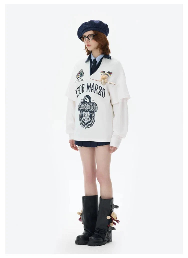 Harry Potter × 13DE MARZO Quidditch Bear Sports Shirt