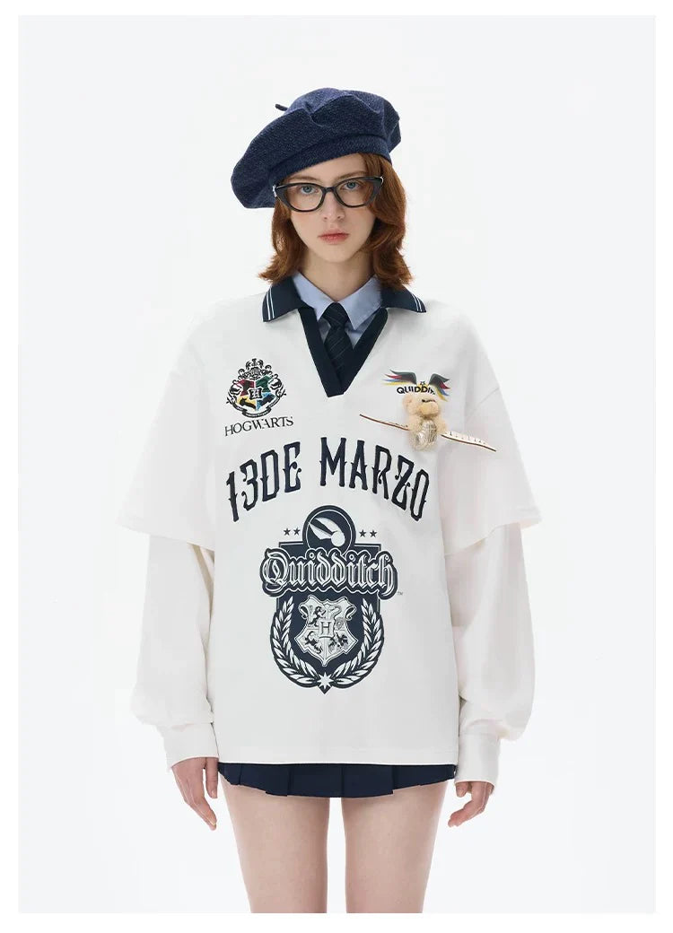Harry Potter × 13DE MARZO Quidditch Bear Sports Shirt
