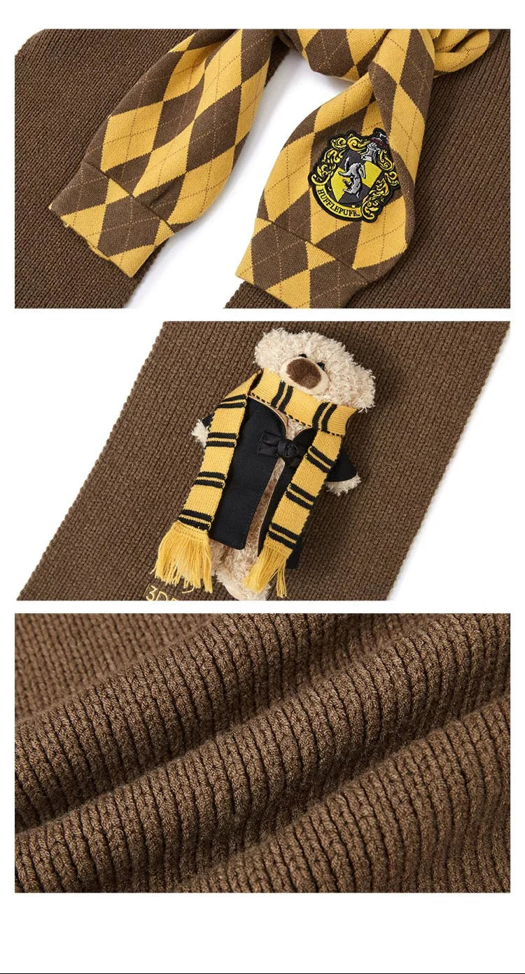 Harry Potter × 13DE MARZO Hogwarts Four Houses Bear Scarf