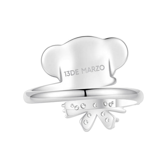 13DE MARZO Mini Bear Bow Tie Ring