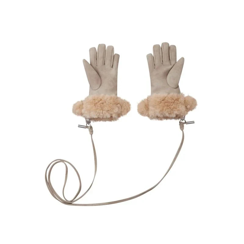 13DE MARZO Bear Cuff Gloves Brown