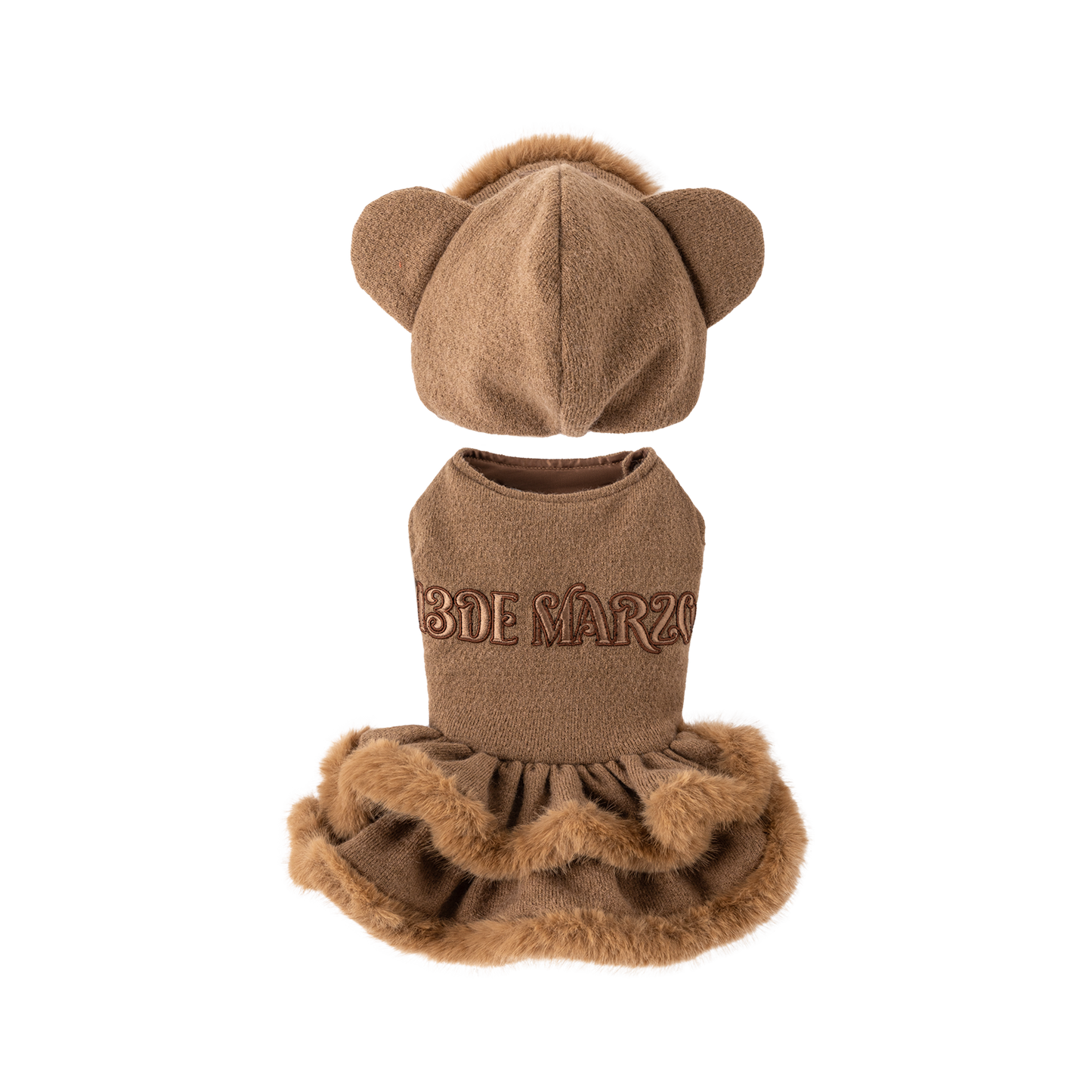 13DE MARZO ToBeMarzoBear Pet Dress Khaki