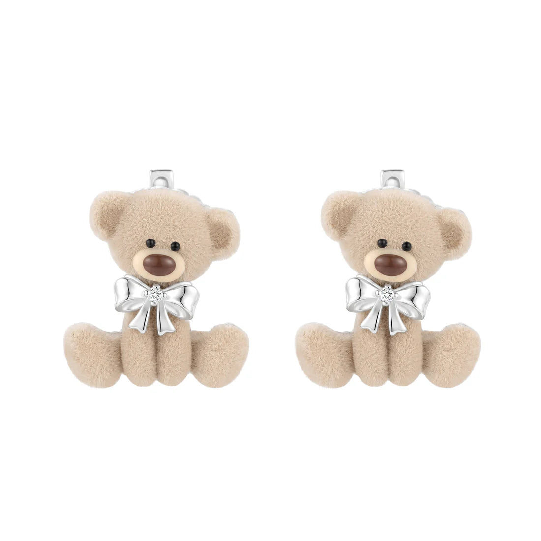 13DE MARZO Cute Sitting Bear Earrings