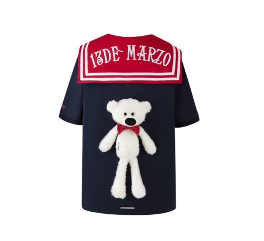 13 DE MARZO BEAR SAILOR TSHIRTS ESTATE BLUE