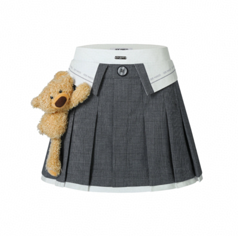 13 DE MARZO BEAR LOIN PLEATED SKIRT