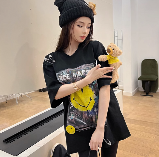 13 DE MARZO  SMILEY BEAR SHORT SLEEVE