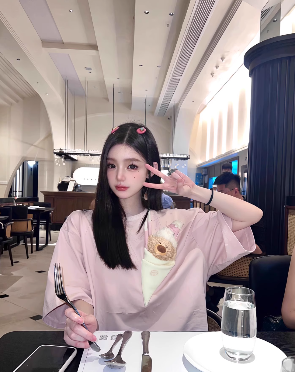 13 DE MARZO  ICE CREAM BEAR HEAD CASUAL SHORT SLEEVE